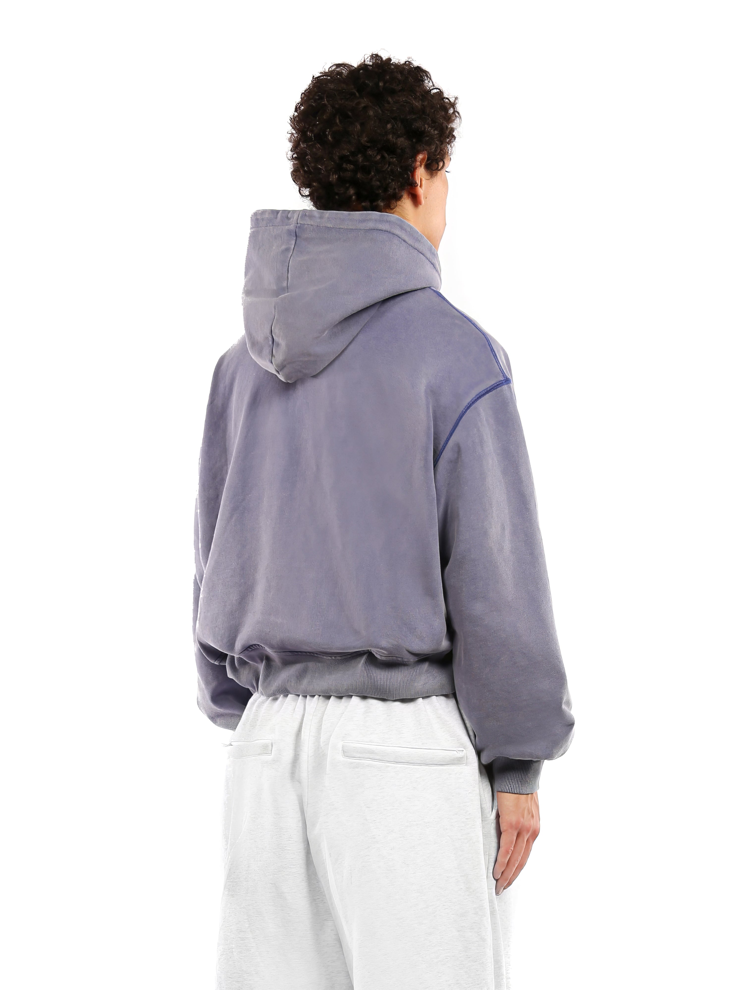ZIP-UP HOODIE | SLATE PLUM